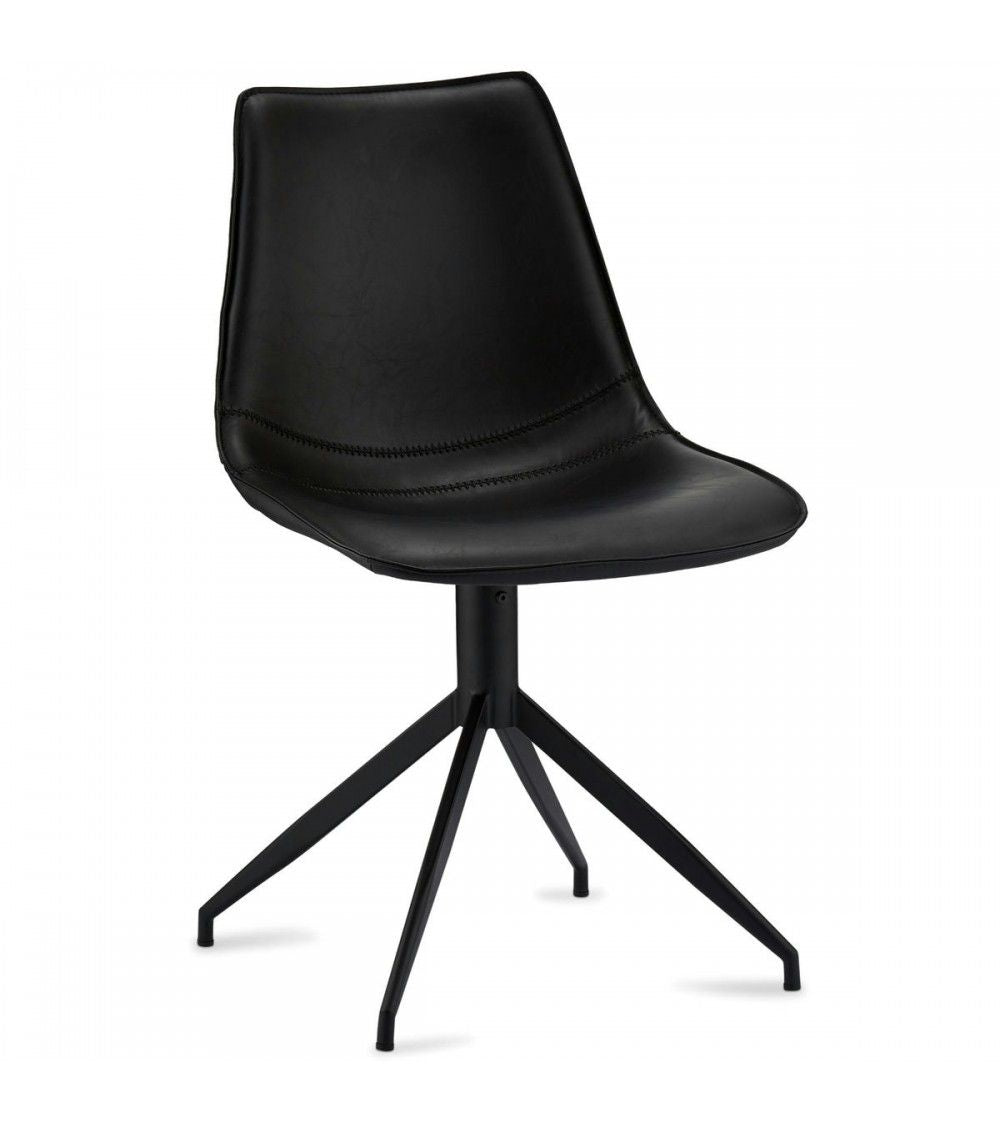 Lot de 2 chaises de salle à manger Isabel - Noir